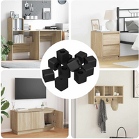 vidaXL Drawer Holder 6792 pcs Black 15 x 15 x 15mm PP Copolymer