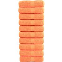 vidaXL Premium Guest Towels SOLUND 10 pcs Orange 30x50 cm 600 gsm