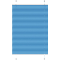 vidaXL Pleated Blind Blue 85x100 cm Fabric Width 84.4 cm Polyester