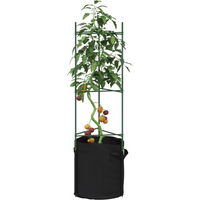 vidaXL Tomato Cages with Plant Bags 6 pcs 116 cm Steel and PP