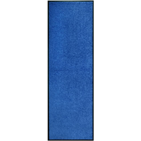 vidaXL Doormat Washable Blue 60x180 cm