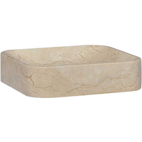 vidaXL Sink Cream 40x40x10 cm Marble