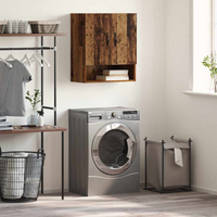 vidaXL Wall-Mounted Cabinet Old Wood 60 x 31 x 70 cm Engineered Wood