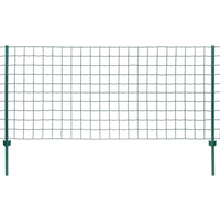 vidaXL Euro Fence Steel 20x1 m Green