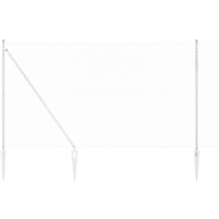 vidaXL Fence Post Silver 10 x 1.6 m (40 x 40 mm mesh) Steel