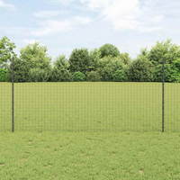 vidaXL Fence Post 11 pcs Grey 120 cm Steel