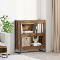 vidaXL Book Cabinet Old Wood 80 x 30 x 86.5 cm Engineered Wood