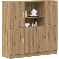 vidaXL 3 Piece Kitchen Cabinet Set Artisian Oak Engineered Wood