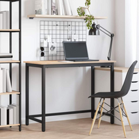 vidaXL Table Natural 100 x 50 x 77 cm Engineered Wood and Steel