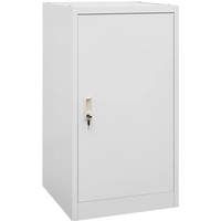 vidaXL Saddle Cabinet Light Grey 53x53x105 cm Steel