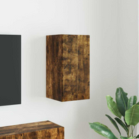 vidaXL TV Wall Cabinet Smoked Oak 30 x 31 x 60 cm Engineered Wood