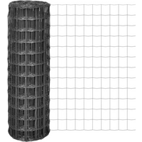 vidaXL Euro Fence Steel 10x1.2 m Grey