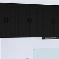 vidaXL Kitchen Cabinet Kalmar Black 60 x 31 x 80 cm Engineered Wood