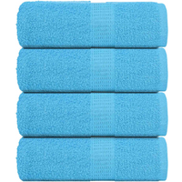 vidaXL Guest Towels "FROGN" 4 pcs Turquoise 30x50 cm 360 gsm
