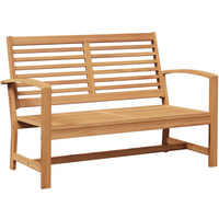 vidaXL Bench Brown 110 x 65 x 76.5 cm Solid Teak Wood