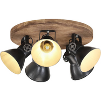 vidaXL Ceiling Lamp 25 W Black 50x50x25 cm E27