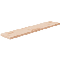 vidaXL Shelf Board 100x20x2.5 cm Untreated Solid Wood Oak