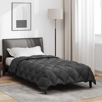 vidaXL Winter Duvet Anthracite 200 x 140 cm Microfiber