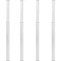 vidaXL Telescopic Table Legs 4 pcs Stainless Steel 710 mm-1100 mm