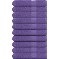 vidaXL Towels "FROGN" 10 pcs Purple 100x200 cm 360 gsm