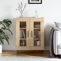 vidaXL Sideboard Sonoma oak 69.5 x 34 x 90 cm Engineered Wood