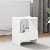 vidaXL Magazine Rack 2 pcs White 35 x 30 x 45 cm