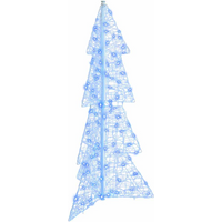 vidaXL Christmas Tree with 100 LEDs Blue 120 cm Acrylic