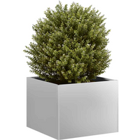 vidaXL Planter 40x40x30 cm Galvanised Steel
