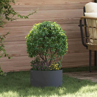 vidaXL Planter Ring 5 pcs Anthracite 30 x 30 x 20 cm Cold-rolled Steel