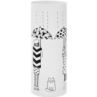 vidaXL Umbrella Stand Women Steel White