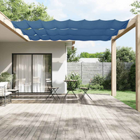 vidaXL Vertical Awning Blue 100x600 cm Oxford Fabric