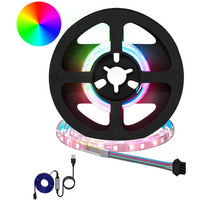 vidaXL LED Strip 2 pcs Black and Transparent 250 mm Copper and Plastic