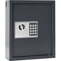 vidaXL Digital Safe with Lock Dark grey 30 x 10 x 36.5 cm Steel