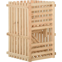 vidaXL Potato Box 50x50x80 cm Solid Pinewood