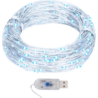 vidaXL LED Micro Fairy String Lights 40m 400 LED Cold White 8 Function