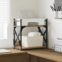 vidaXL Printer Stand Artisan Oak 40 x 20 x 40 cm Engineered Wood