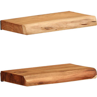 vidaXL Wall Shelves 2 pcs 30x20x3.5 cm Solid Wood Acacia