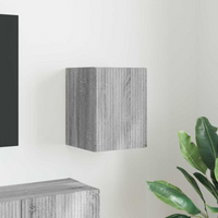 vidaXL TV Wall Cabinet Grey Sonoma 30 x 31 x 40 cm Engineered Wood
