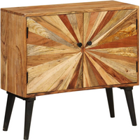 vidaXL Sideboard Solid Mango Wood 85x30x75 cm