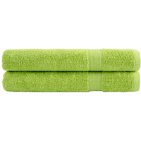 vidaXL Premium Towels SOLUND 2 pcs Apple Green 100x200 cm 600 gsm