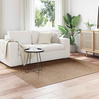 vidaXL Area Rugs Moire Square AGIRA Natural 200 x 200 cm Polyester