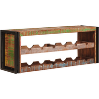 vidaXL Wine Rack Brown 120 x 45 x 33 cm Solid Reclaimed Wood