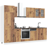 vidaXL 8 Piece Kitchen Cabinet Set Kalmar Old Wood Engineered Wood