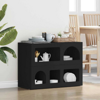 vidaXL Sideboard Black 80.5 x 35 x 59 cm Engineered Wood