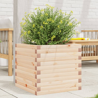 vidaXL Garden Planter 50x50x45.5 cm Solid Wood Pine