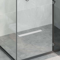 vidaXL 2 in 1 Shower Drain Silver 50 cm Stainless Steel 304