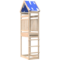 vidaXL Play Tower Brown 52.5 x 85 x 265 cm Solid Pine Wood