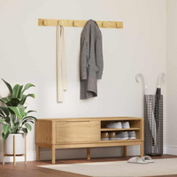 vidaXL Hallway Bench FLORO Wax Brown 115 x 40 x 45 cm Solid Pine Wood