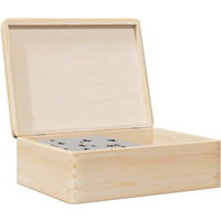 vidaXL Wooden Box with Lid 40x30x13 cm Solid Wood Pine