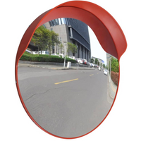 Convex Traffic Mirror PC Plastic Orange 60 cm Outdoor